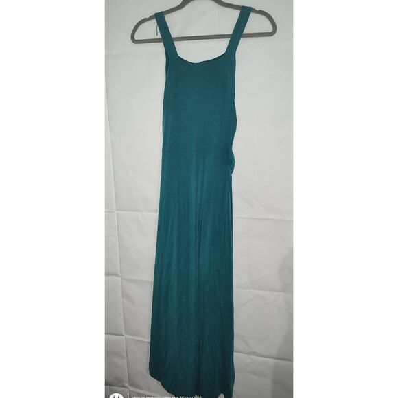 Anthropologie Maeve Azores halter dress in teal modal jersey Medium - Picture 3 of 4